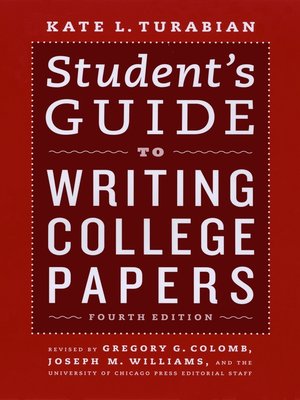 cover image of Student's Guide to Writing College Papers